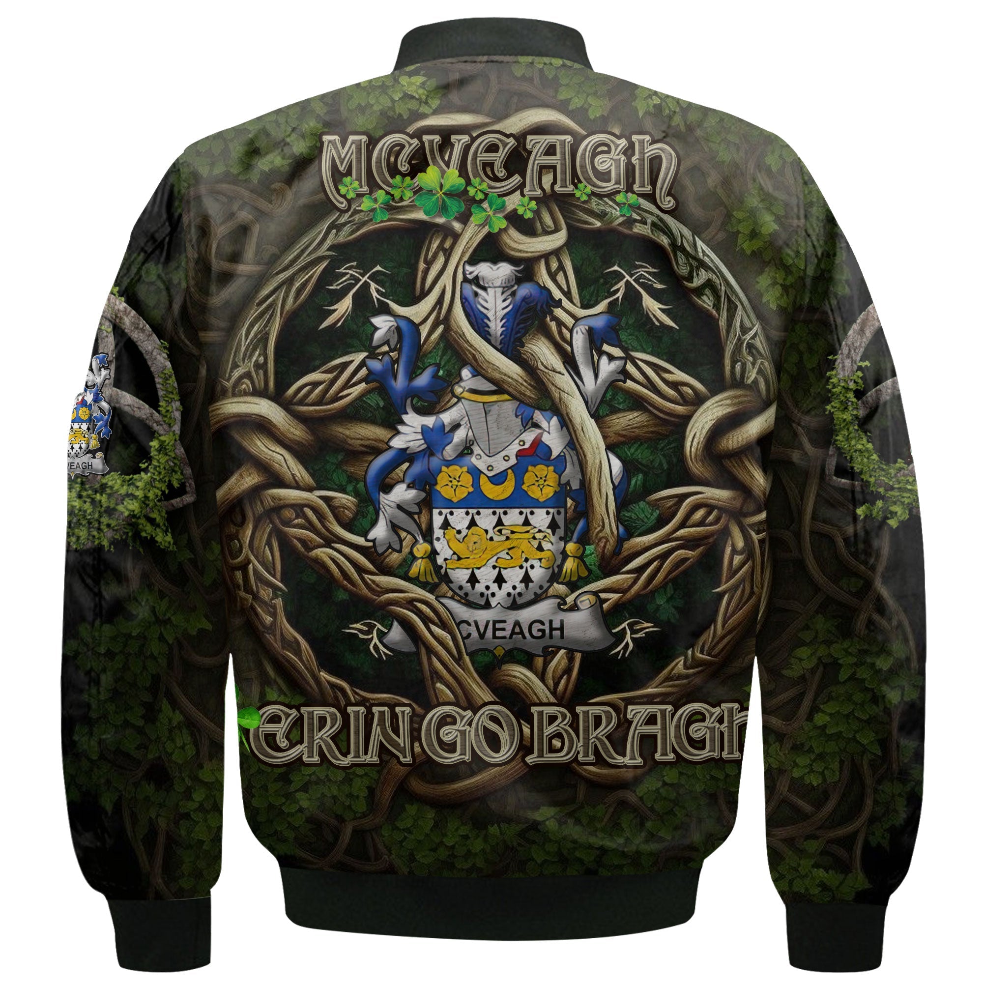 McVeagh or McFingah Bomber Jackets Ireland Is My Root Style