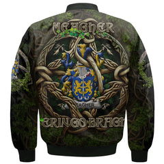 Meagher or O Maher Bomber Jackets Ireland Is My Root Style