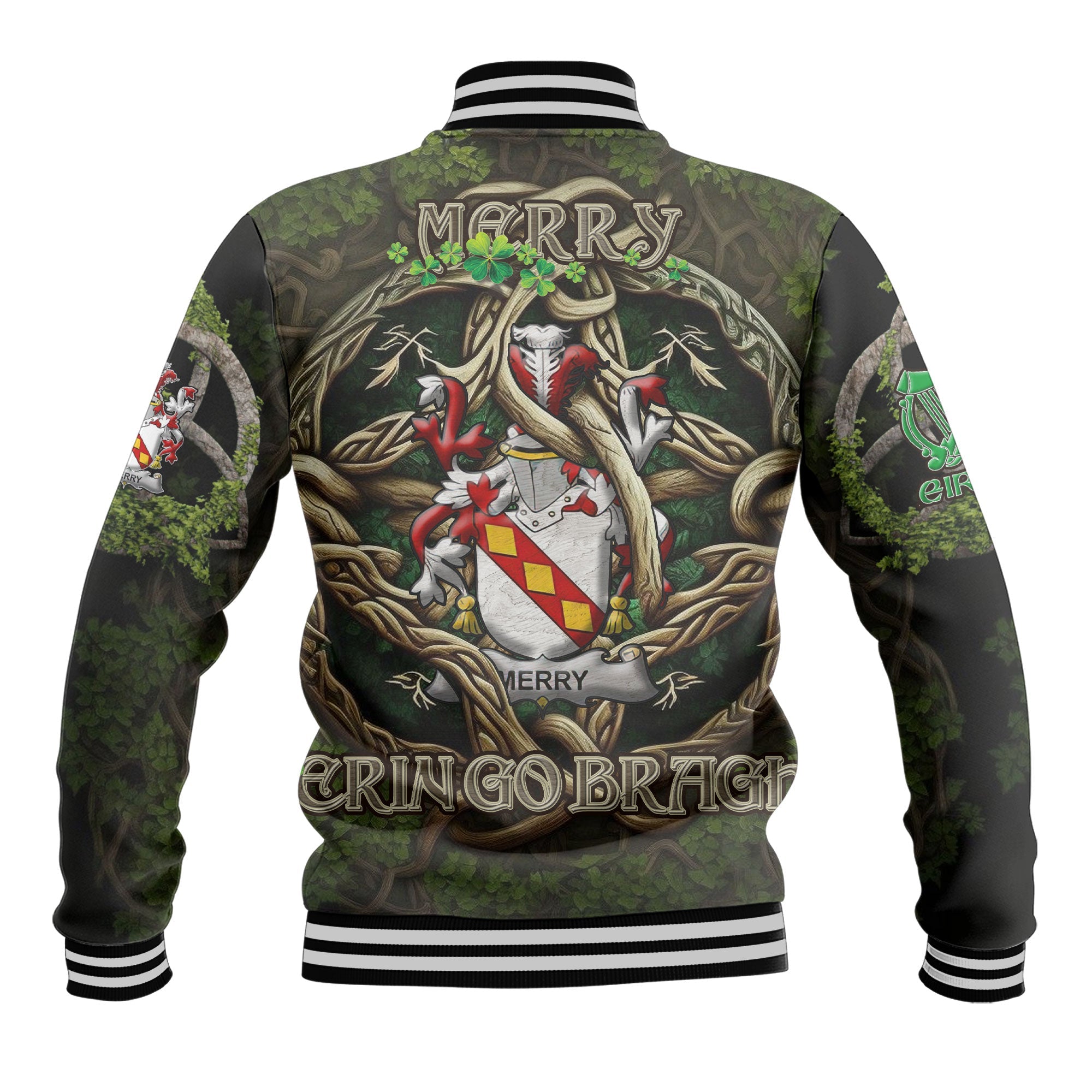 Merry or O Merry Baseball Jackets Ireland Is My Root Style
