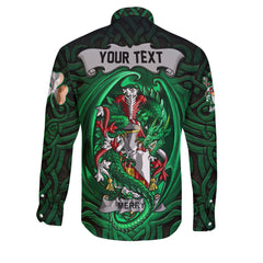 Merry or O Merry Long Sleeve Button Shirts The Green Dragon Of Ireland Style