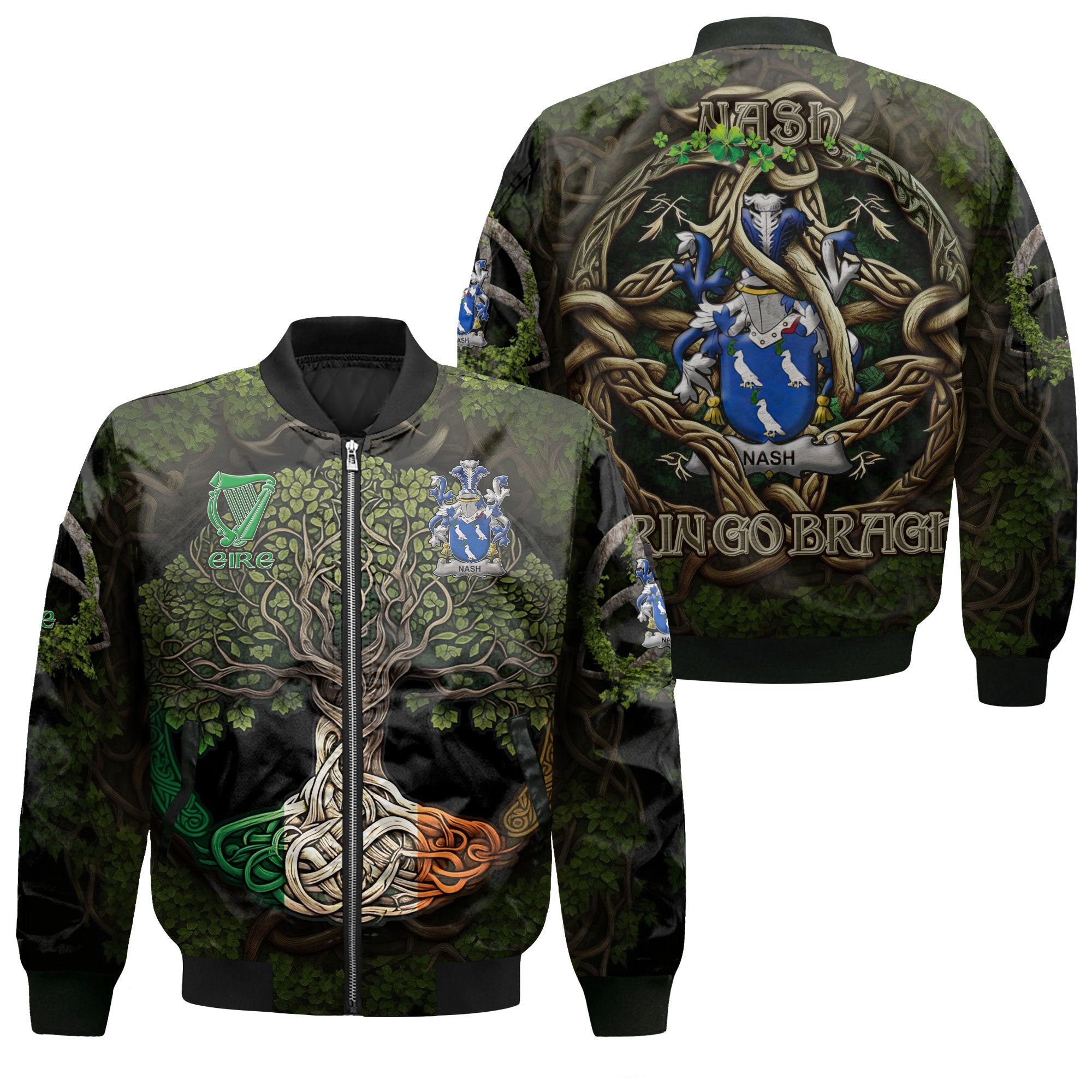 Nash or Naish Bomber Jackets Ireland Is My Root Style