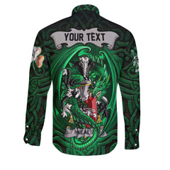 Neale Long Sleeve Button Shirts The Green Dragon Of Ireland Style