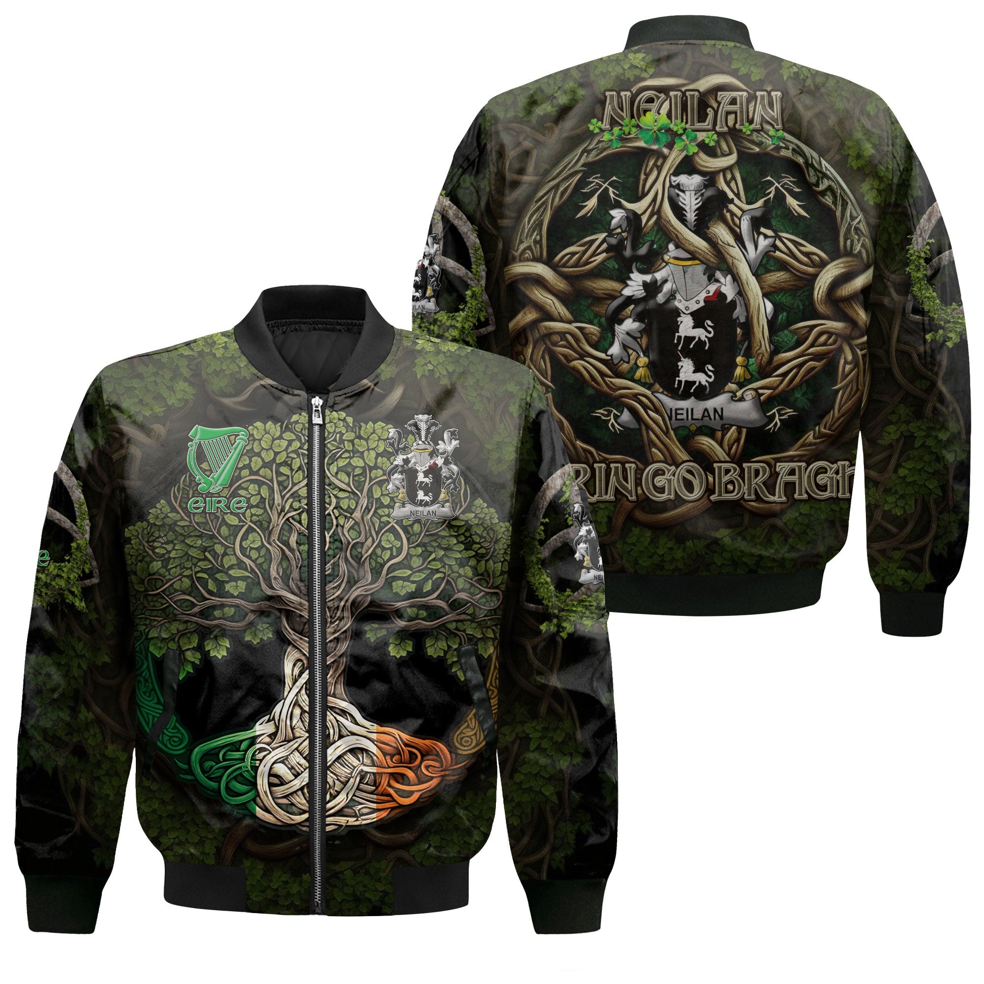 Neilan or O Neylan Bomber Jackets Ireland Is My Root Style