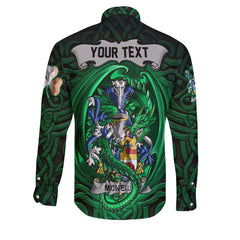 Neill or McNeill Long Sleeve Button Shirts The Green Dragon Of Ireland Style