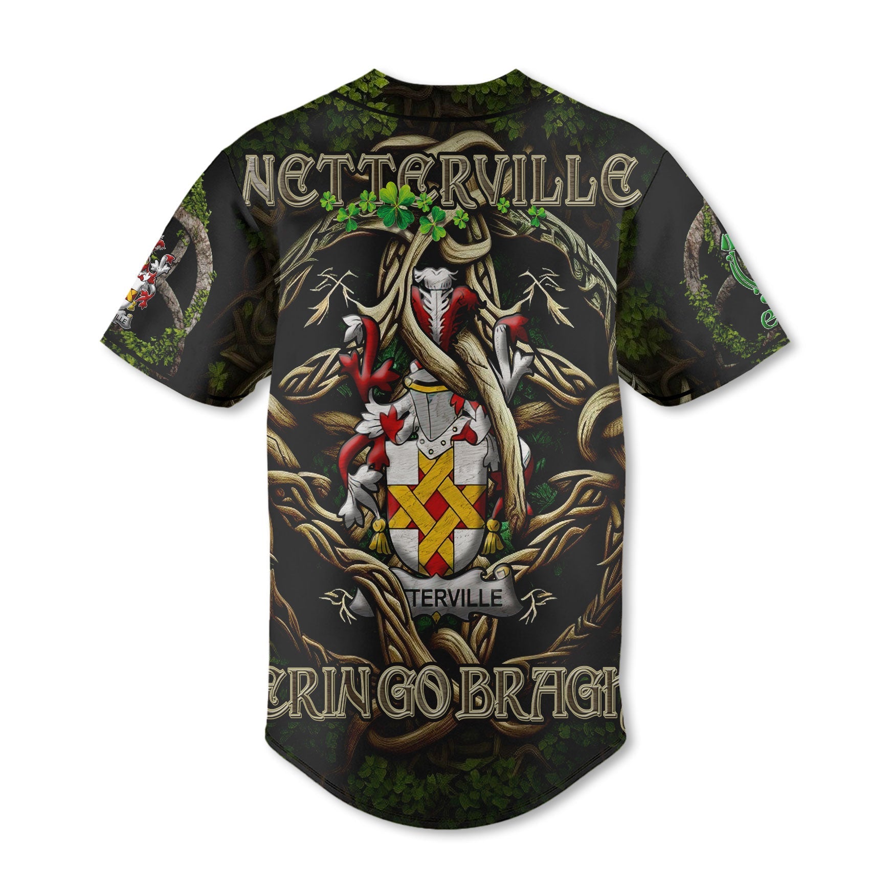 Netterville or Netterfield Baseball Jerseys Ireland Is My Root Style
