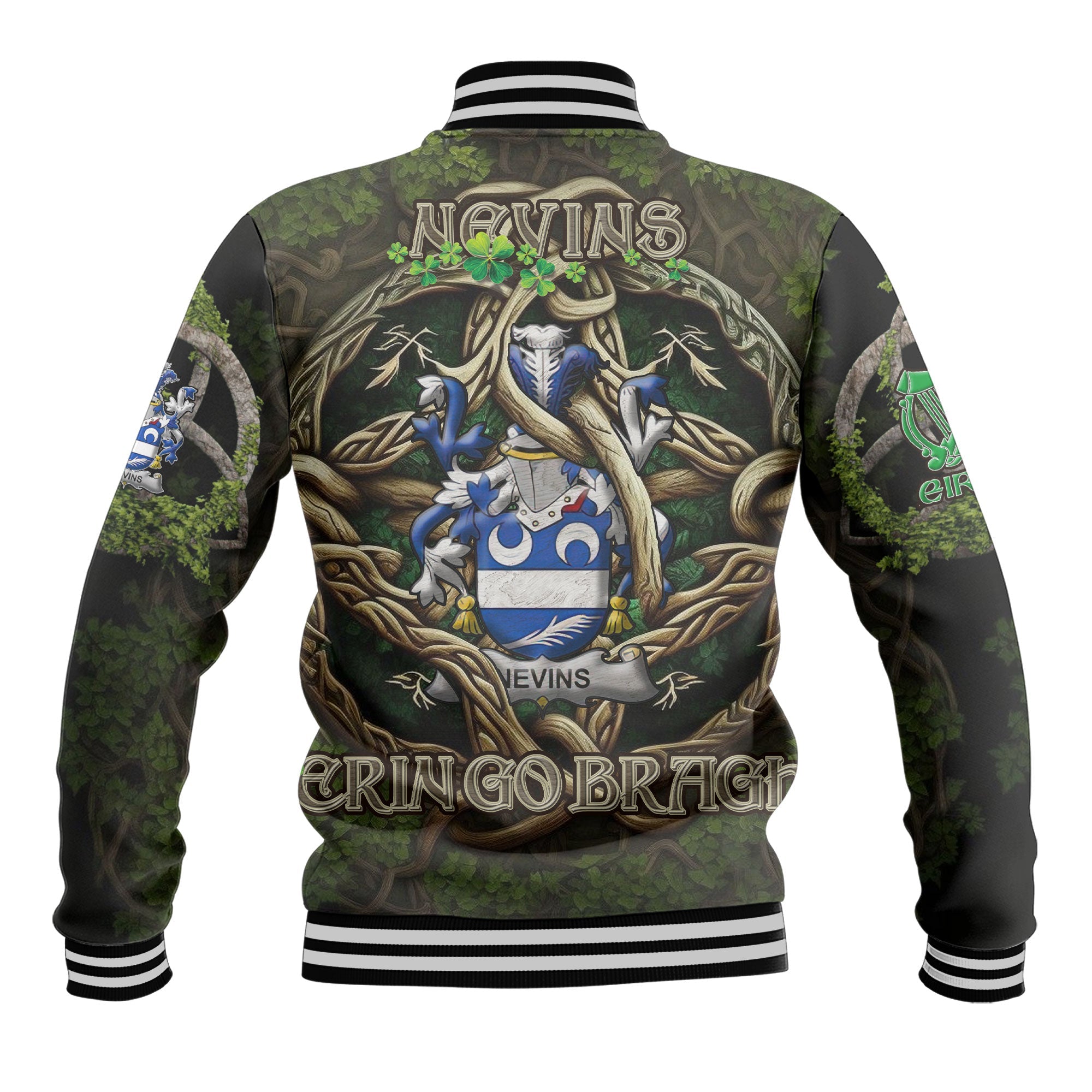 Nevins or McNevins Baseball Jackets Ireland Is My Root Style