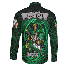 Noble Long Sleeve Button Shirts The Green Dragon Of Ireland Style