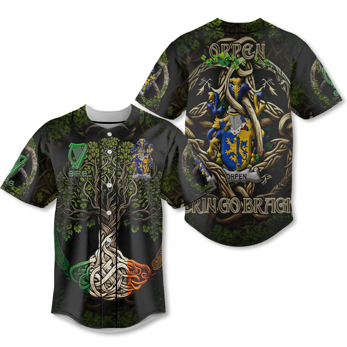 Orpen Baseball Jerseys Ireland Is My Root Style