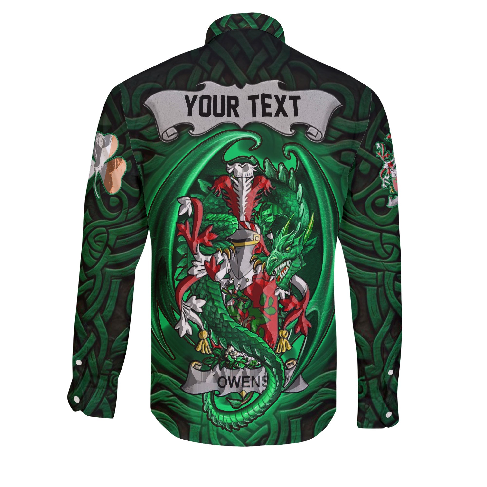 Owens Long Sleeve Button Shirts The Green Dragon Of Ireland Style