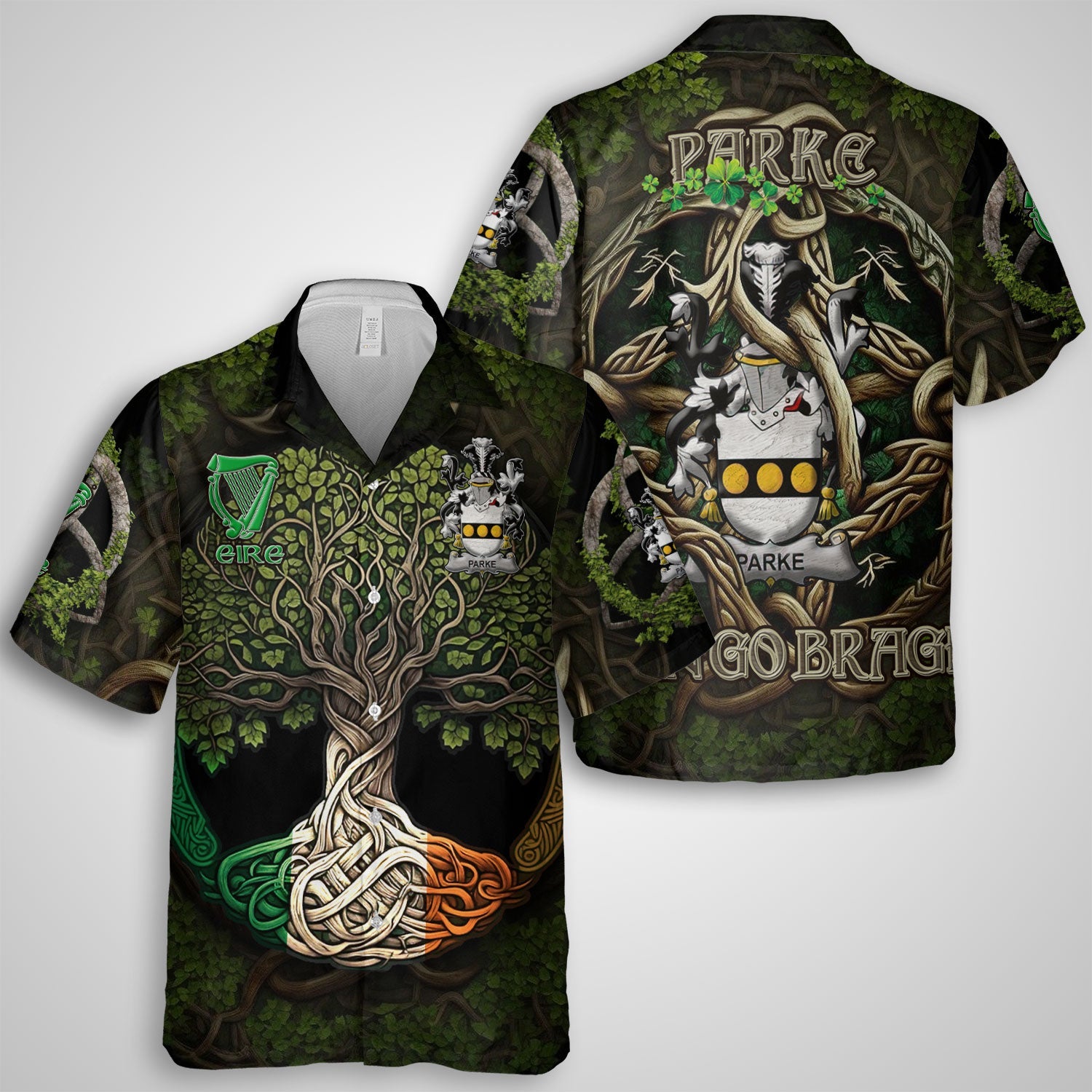 Parke Hawaiian Shirts Ireland Is My Root Style