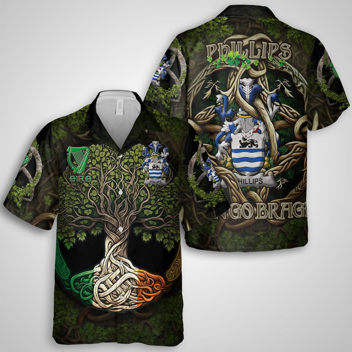 Phillips Hawaiian Shirts Ireland Is My Root Style