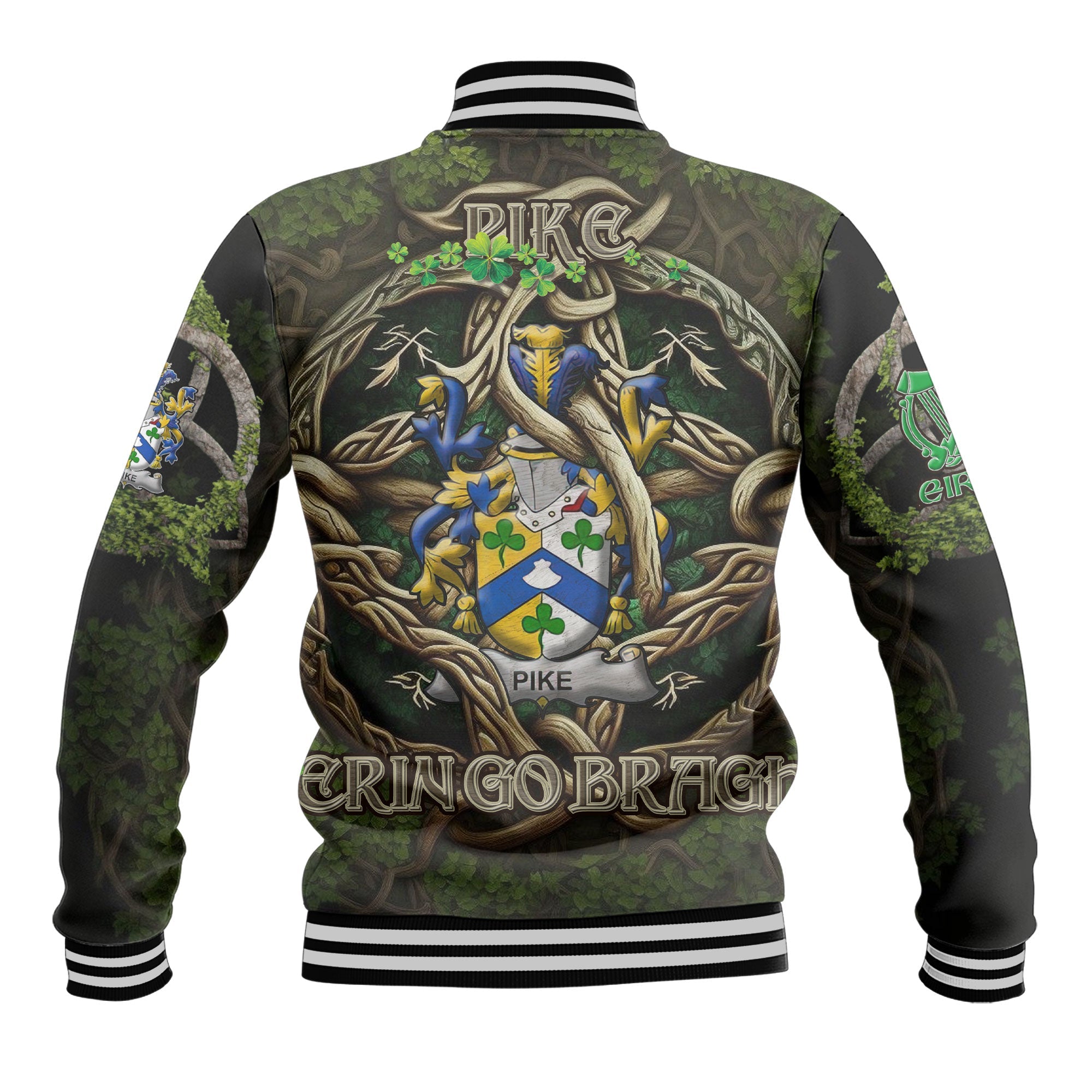 Pike Baseball Jackets Ireland Is My Root Style