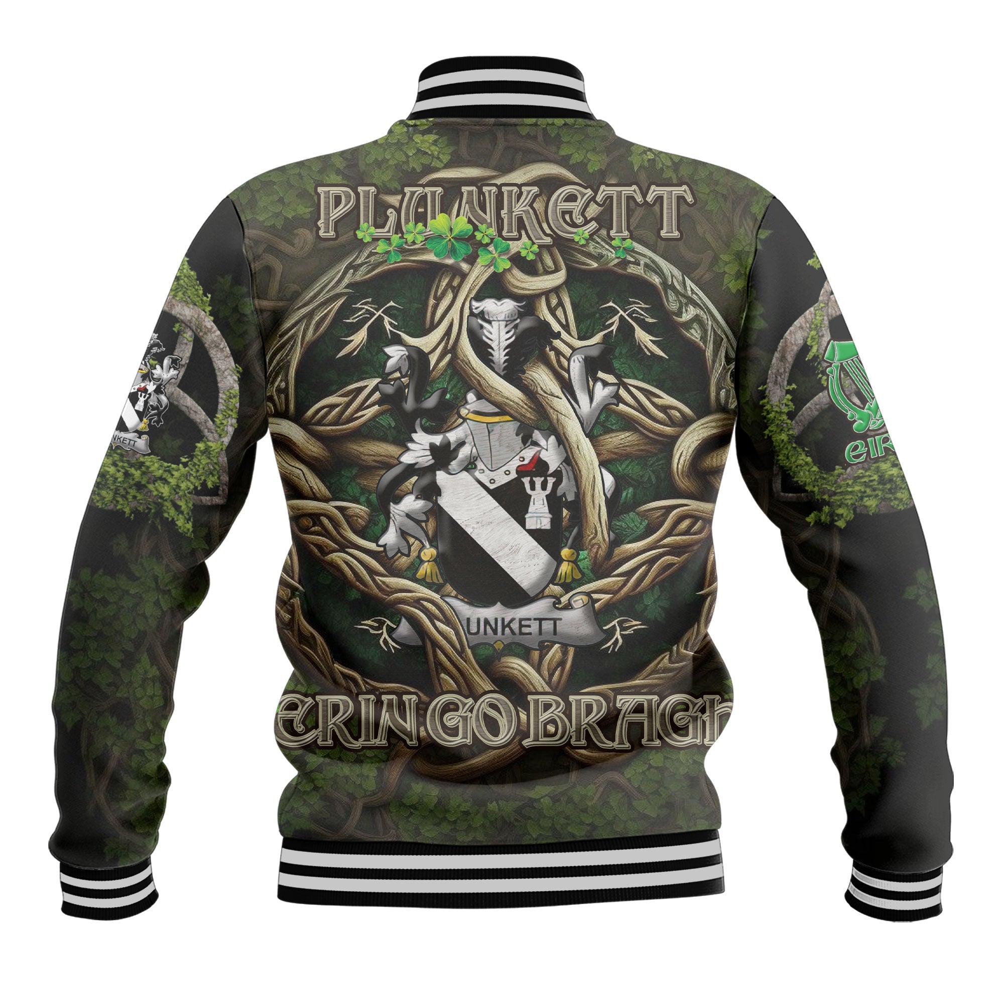 Plunkett Baseball Jackets Ireland Is My Root Style