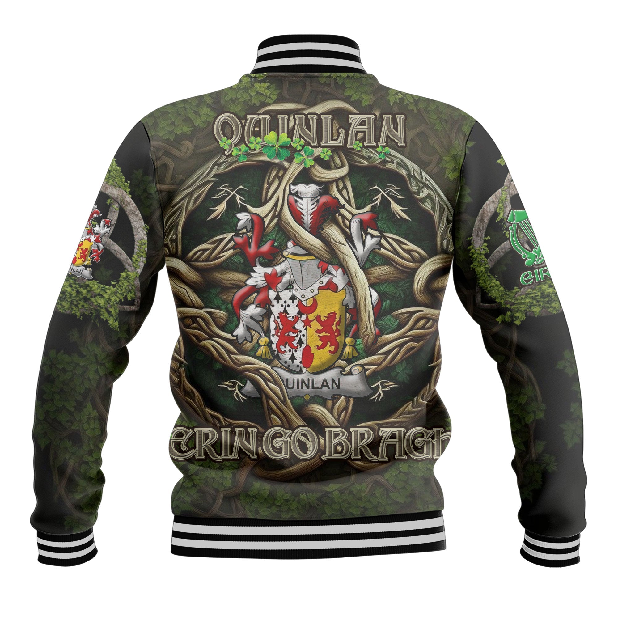 Quinlan or O Quinlevan Baseball Jackets Ireland Is My Root Style