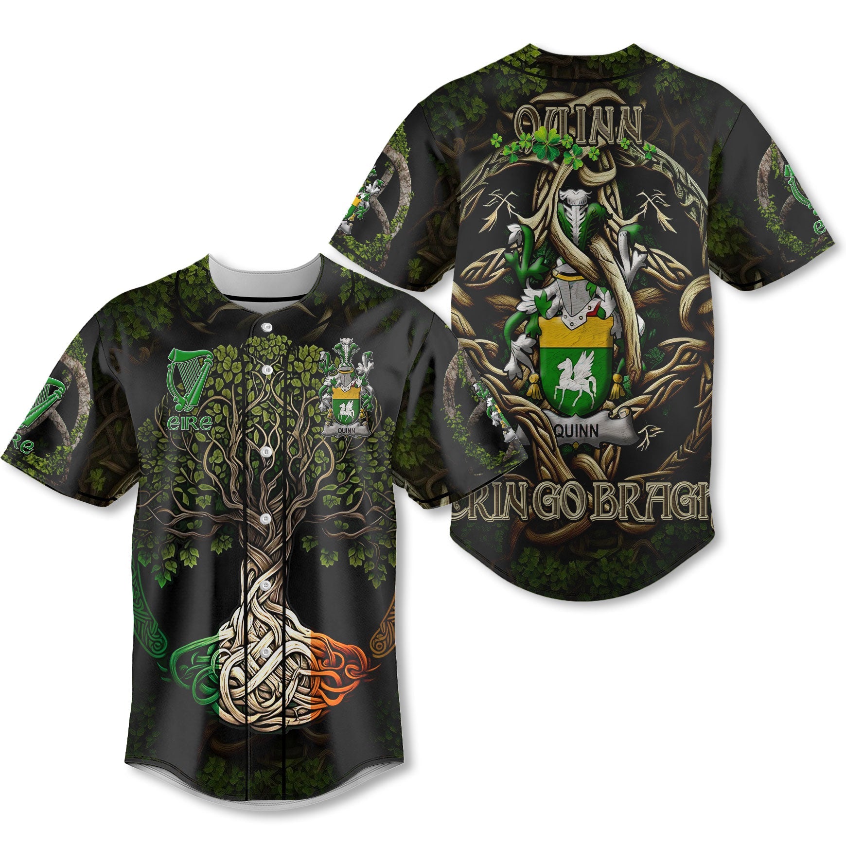 Quinn or O Quin Baseball Jerseys Ireland Is My Root Style
