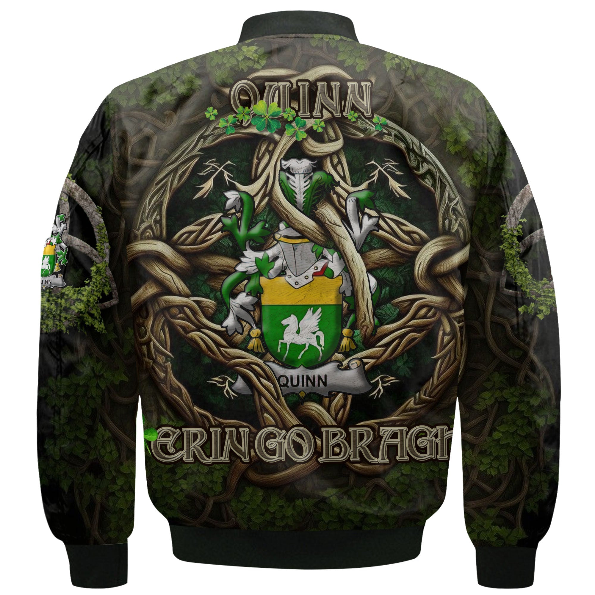 Quinn or O Quin Bomber Jackets Ireland Is My Root Style