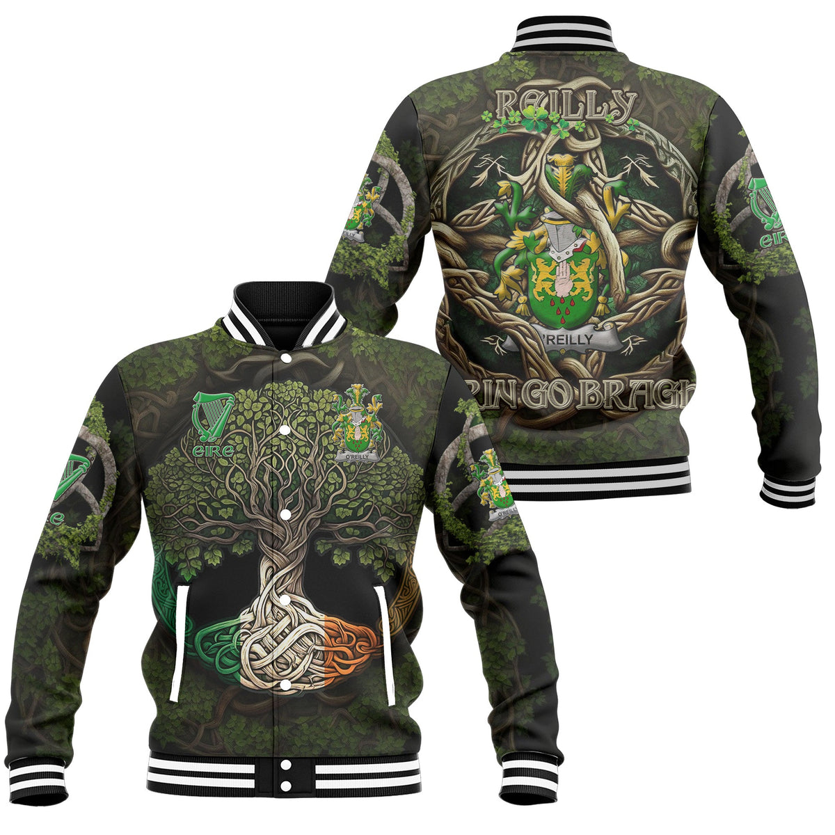 Reilly or O Reilly Baseball Jackets Ireland Is My Root Style