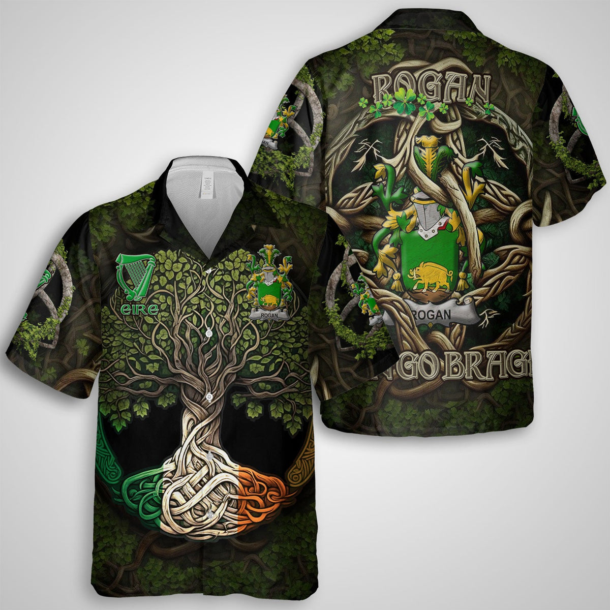 Rogan or O Rogan Hawaiian Shirts Ireland Is My Root Style