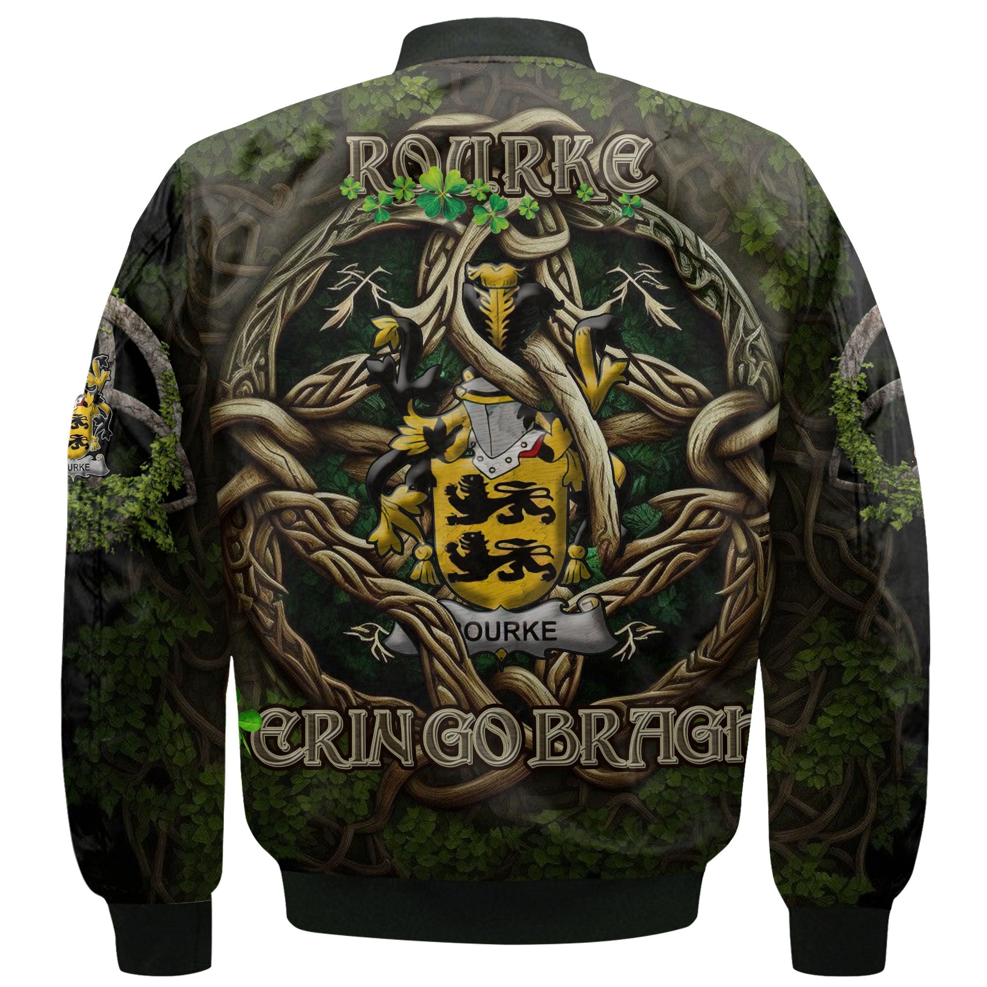 Rourke or O Rourke Bomber Jackets Ireland Is My Root Style