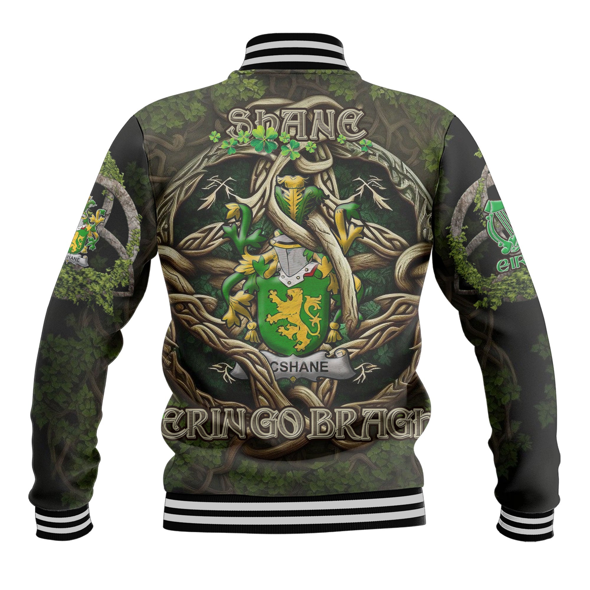 Shane or McShane Baseball Jackets Ireland Is My Root Style