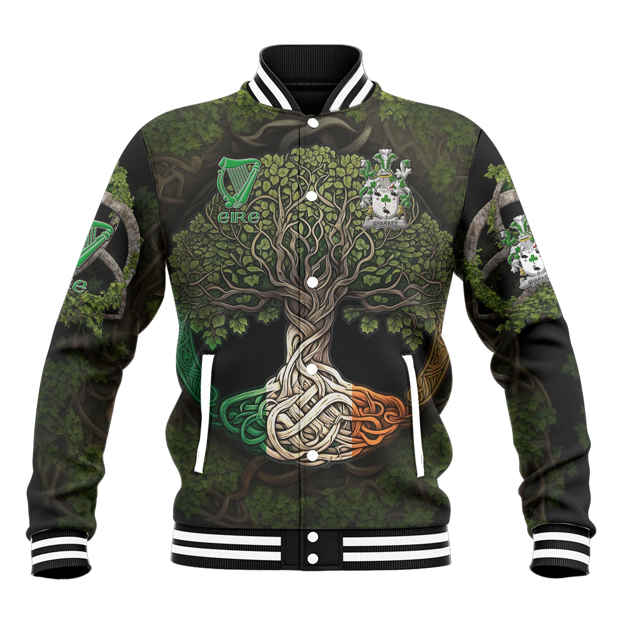 Sharkey or O Sharkey Baseball Jackets Ireland Is My Root Style