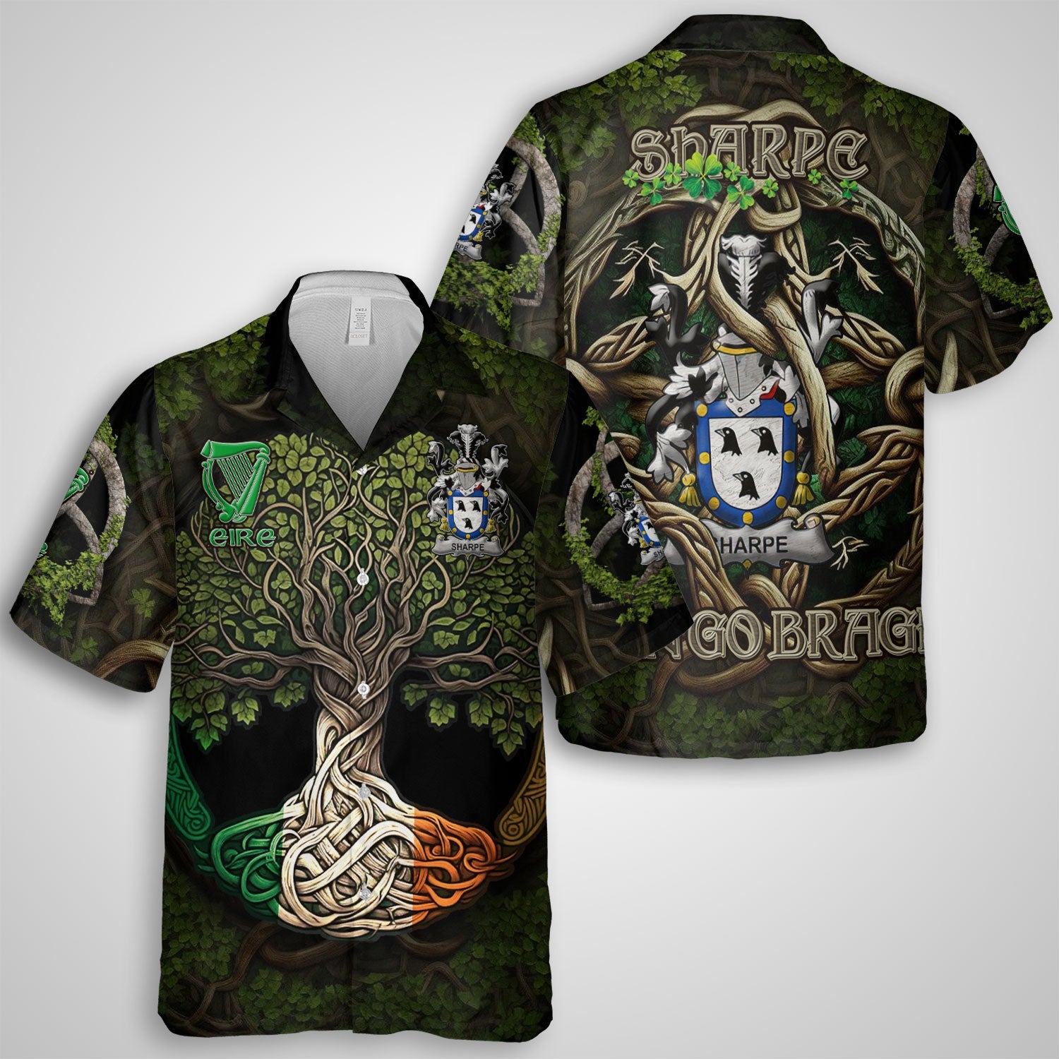 Sharpe Hawaiian Shirts Ireland Is My Root Style