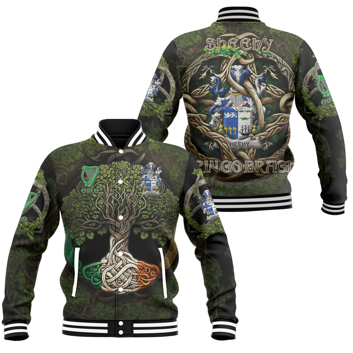 Sheehy or McSheehy Baseball Jackets Ireland Is My Root Style