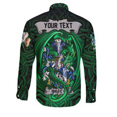 Smiley or Smyly Long Sleeve Button Shirts The Green Dragon Of Ireland Style