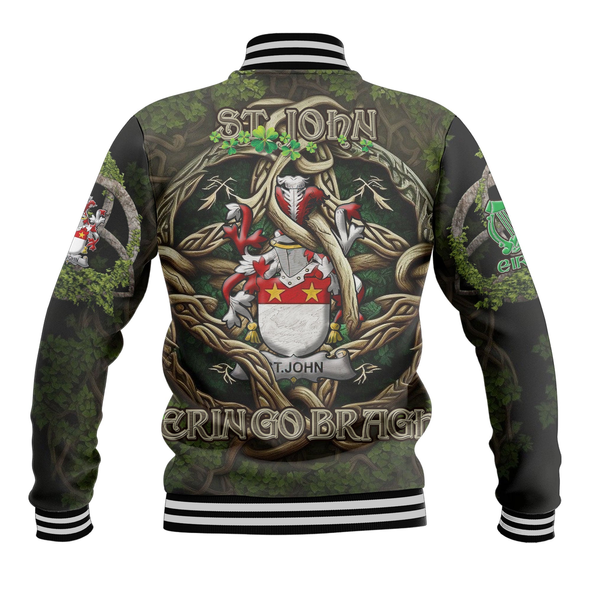 St John Baseball Jackets Ireland Is My Root Style