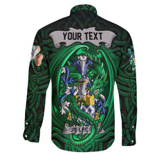St Leger Long Sleeve Button Shirts The Green Dragon Of Ireland Style