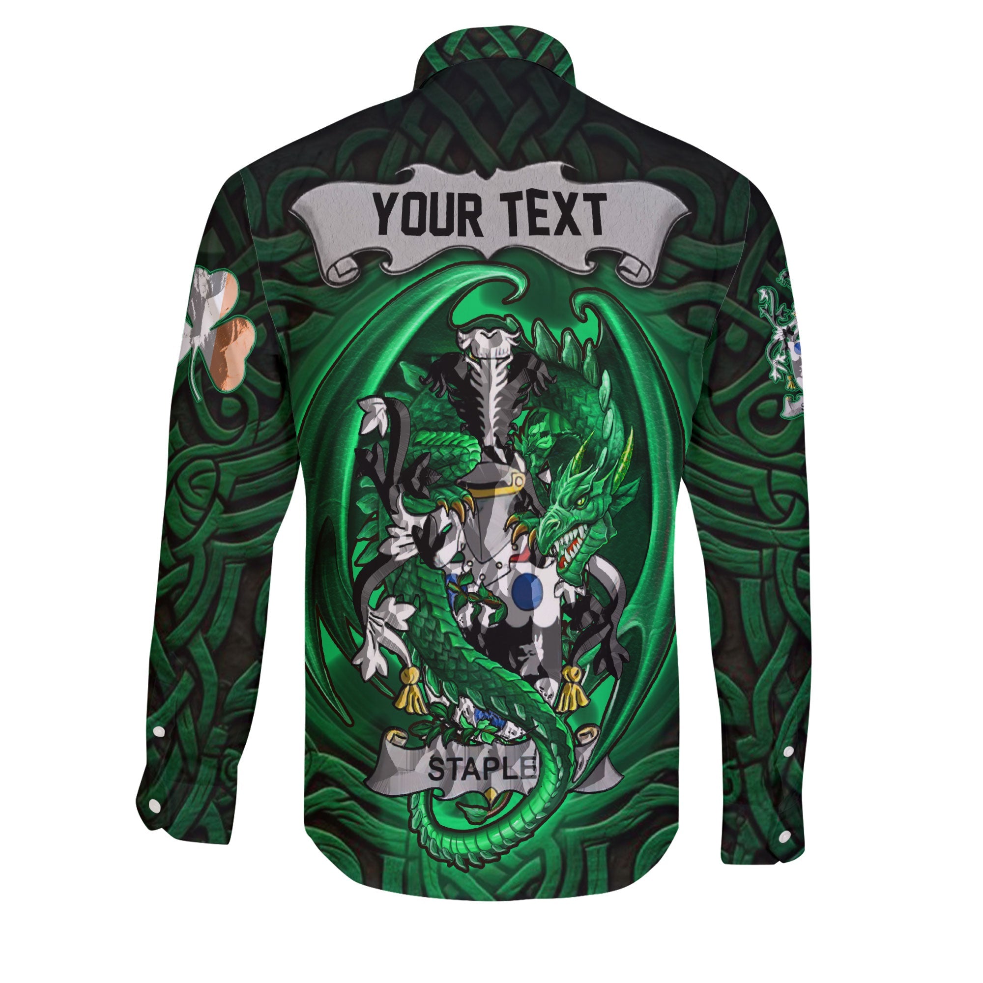 Staples Long Sleeve Button Shirts The Green Dragon Of Ireland Style