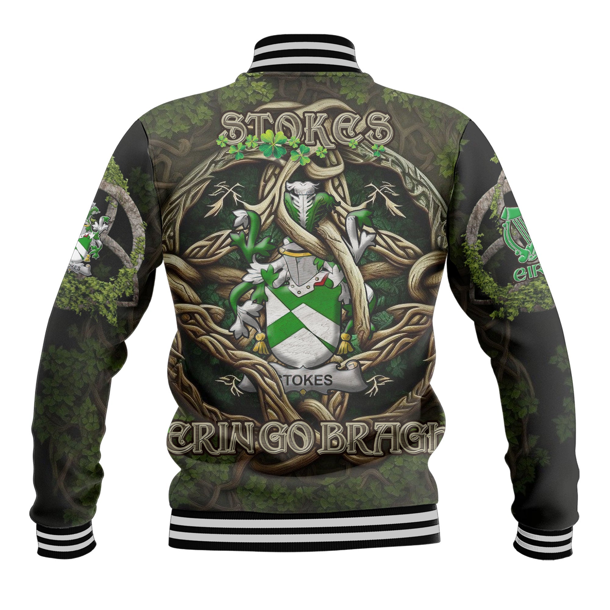 Stokes Baseball Jackets Ireland Is My Root Style