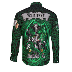 Strong Long Sleeve Button Shirts The Green Dragon Of Ireland Style