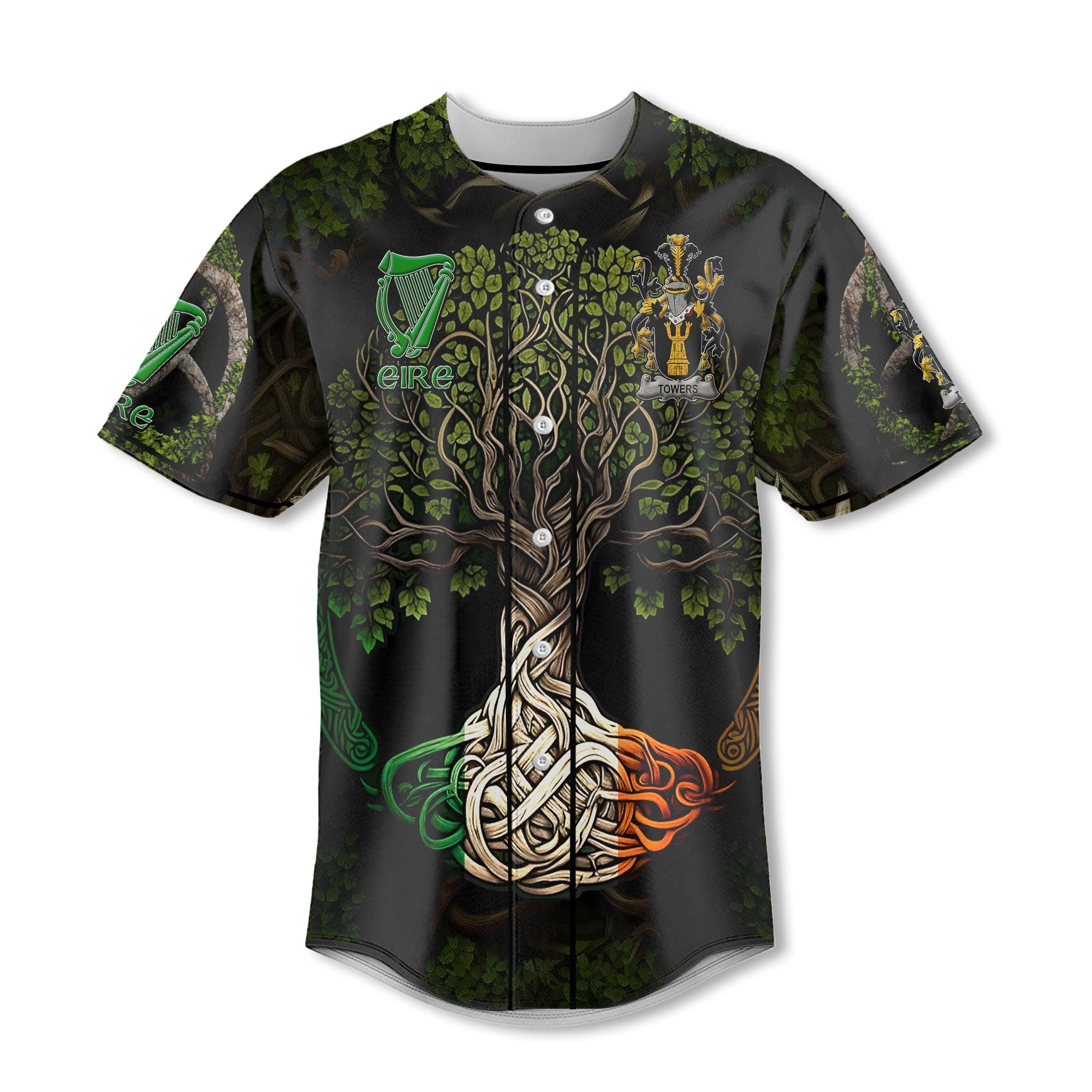 Towers Baseball Jerseys Ireland Is My Root Style