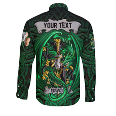 Towers Long Sleeve Button Shirts The Green Dragon Of Ireland Style