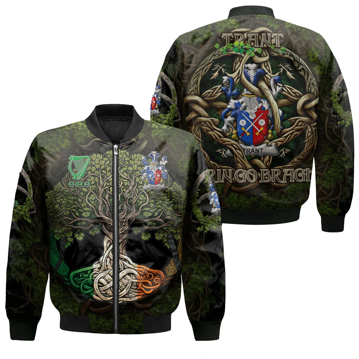 Trant or Trent Bomber Jackets Ireland Is My Root Style