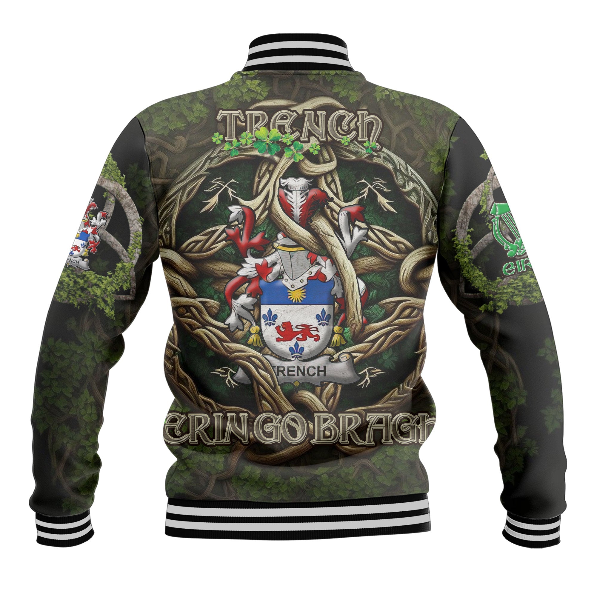 Trench Baseball Jackets Ireland Is My Root Style
