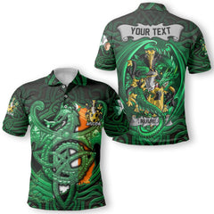 Trumbull or Turnbull Polo Shirts The Green Dragon Of Ireland Style