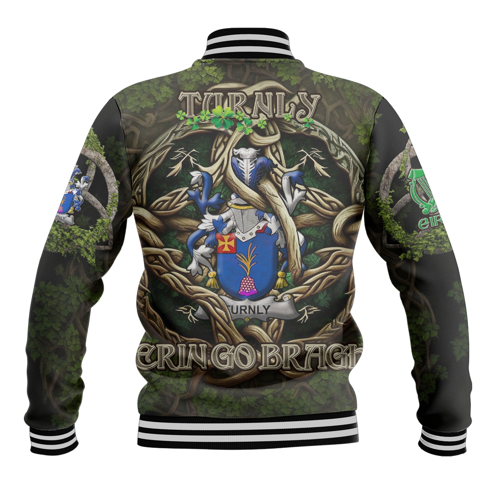 Turnly or Turnley Baseball Jackets Ireland Is My Root Style