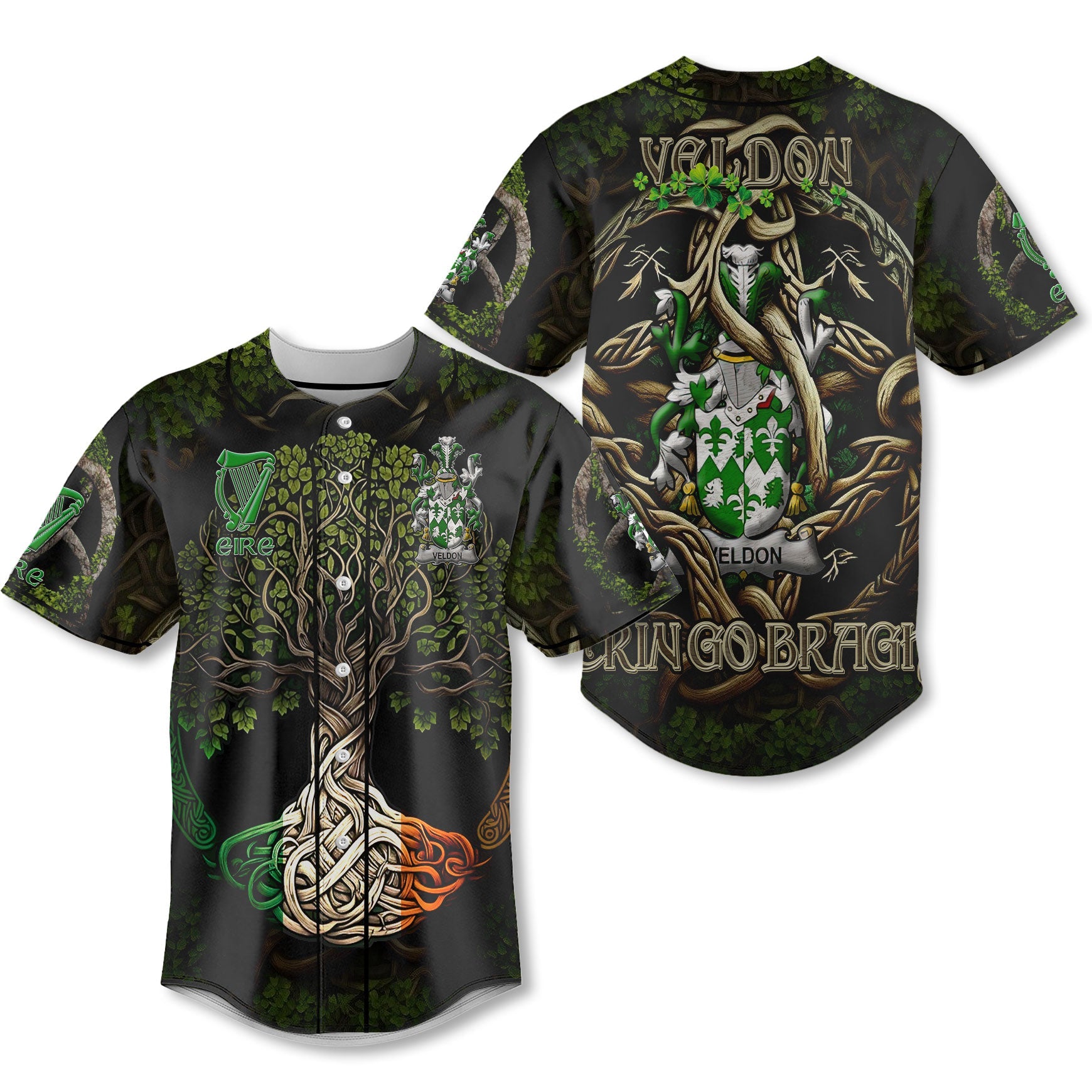 Veldon Baseball Jerseys Ireland Is My Root Style