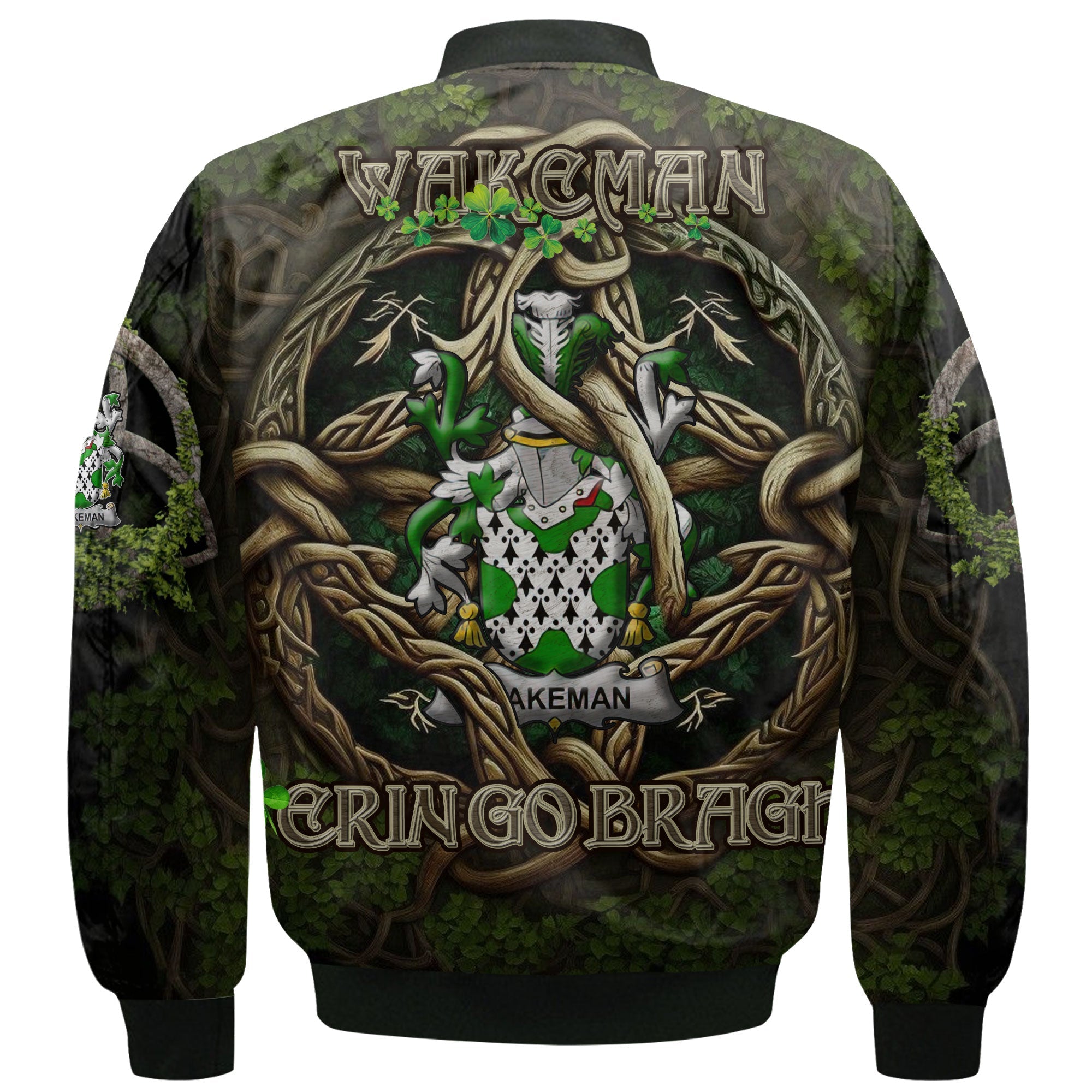 Wakeman Bomber Jackets Ireland Is My Root Style