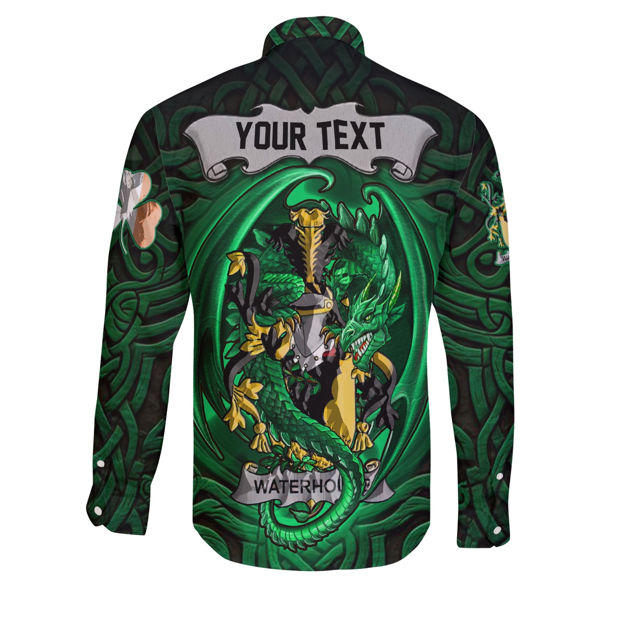 Waterhouse Long Sleeve Button Shirts The Green Dragon Of Ireland Style