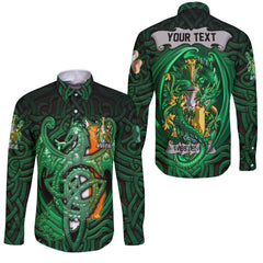 Westenra Long Sleeve Button Shirts The Green Dragon Of Ireland Style