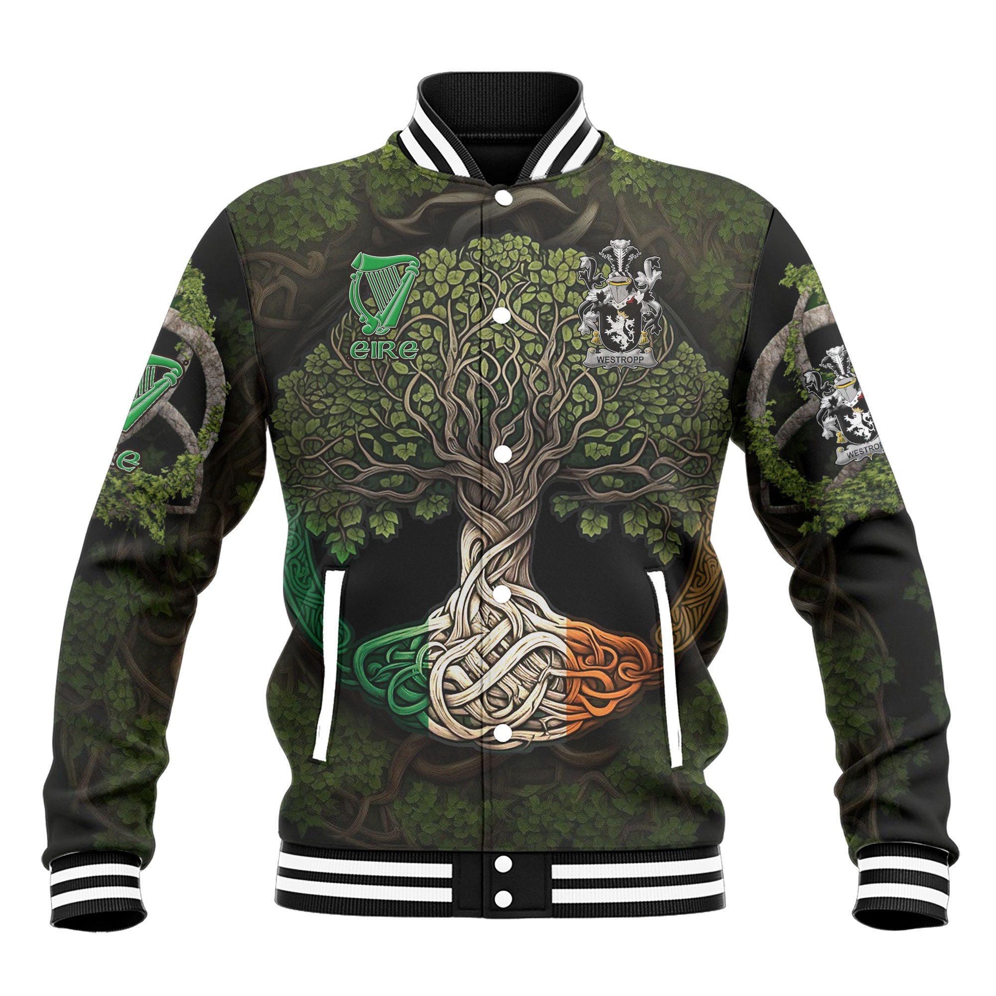 Westropp Baseball Jackets Ireland Is My Root Style