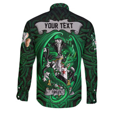 Wills Long Sleeve Button Shirts The Green Dragon Of Ireland Style
