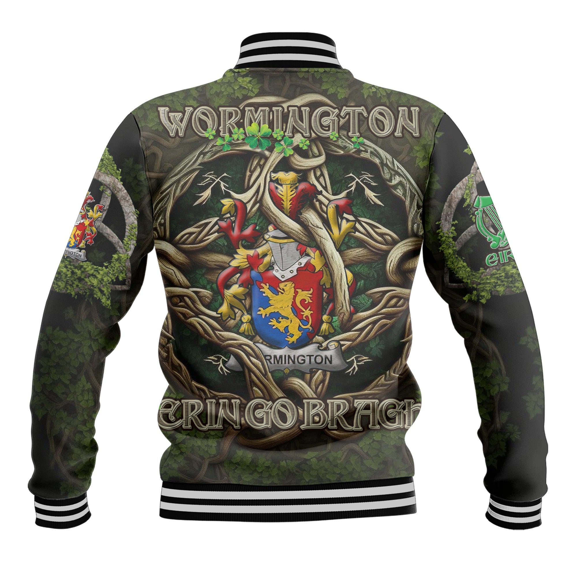 Wormington Baseball Jackets Ireland Is My Root Style