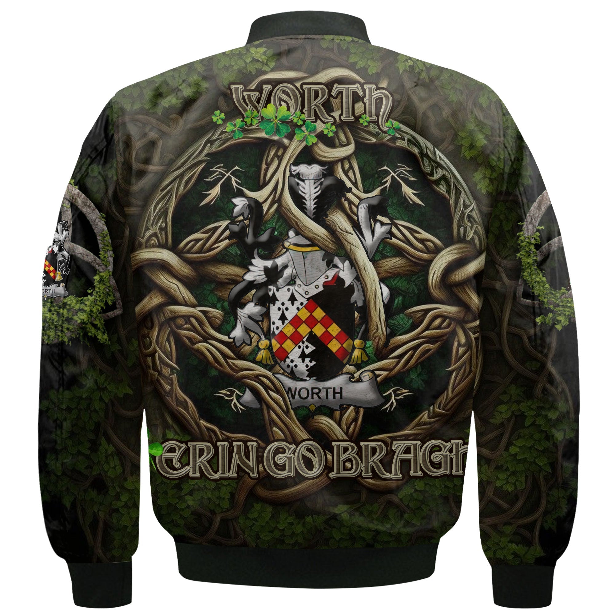 Worth or McWorth Bomber Jackets Ireland Is My Root Style