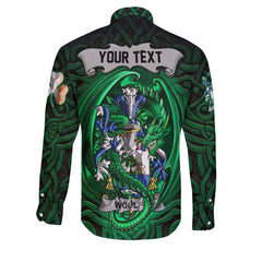 Woulfe Long Sleeve Button Shirts The Green Dragon Of Ireland Style